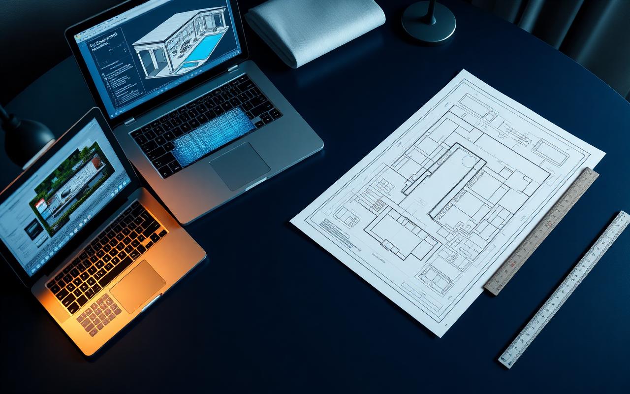 Projeto executivo de piscina com pranchas técnicas e modelo 3D em Revit